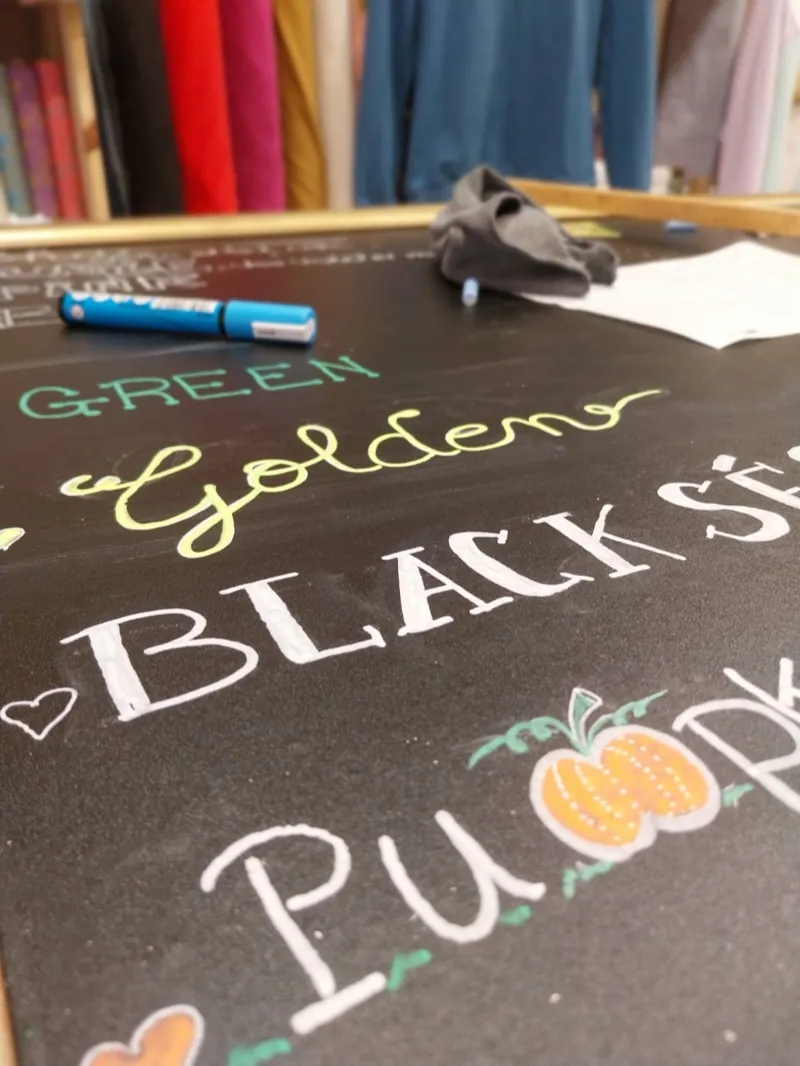 L’ardoise des lattes de saison : Green, Golden, Black sésame, Pumpkin